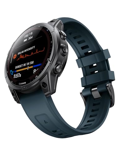 Watch Strap for Garmin Fenix 7X Pro/6X Pro, 26mm QuickFit Replacement Band for Garmin Fenix 7X/6X/5X/5X Plus/3/3 HR