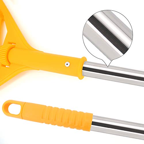 Tidy Monster 3 Pack 56-Inch Quick Change Stainless Steel Mop Handles With Loop-End Mop Head For Home, Commercial And Industrial Use #TOP3