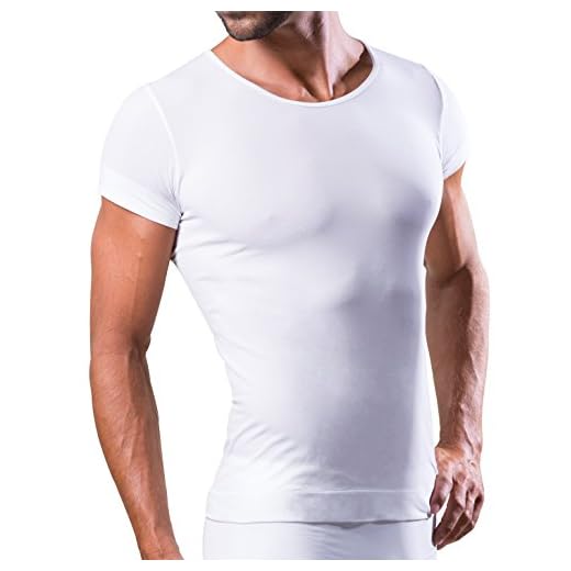 Dr.Walt - Camiseta Interior Hombre con Hilos técnicos Deportivos para Uso Diario, térmico, Ultraligero y bacteriostático, sin Costuras e Invisible Debajo de la Camisa o el Polo.