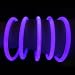 Glow Sticks Bulk Wholesale Bracelets, 100 8” Purple Glow Stick Glow Bracelets, Bright Color, Glow 8-12 Hrs, 100 Connectors Included, Glow Party Favors Supplies, Sturdy Packaging, GlowWithUs Brand