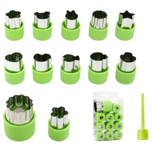Sandwich Ausstechformen 12 Stück Edelstahl Ausstechformen Gemüse Obst Ausstecher Sandwich Schneider und Versiegelung Kinder Brot und Gemüse für Bento Box Kinder Party Zuhause