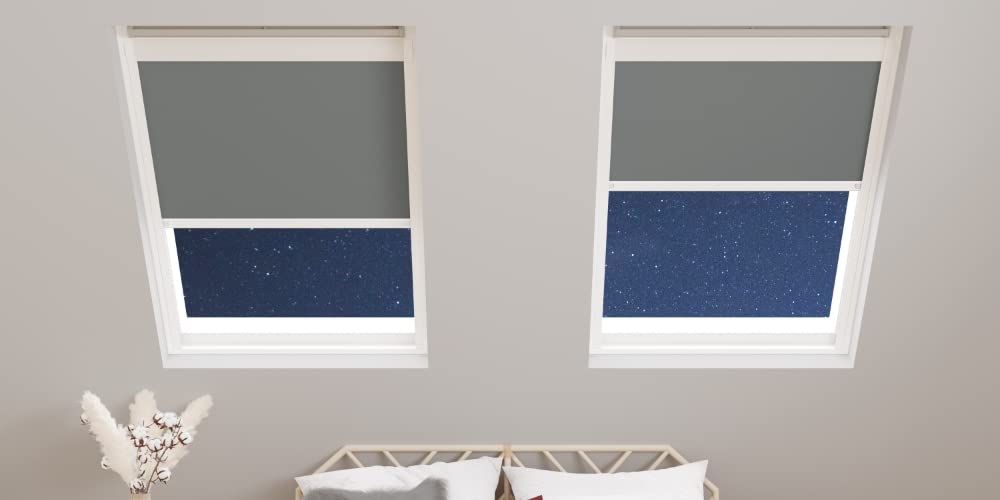 Bloc Store pour fenêtre de Toit Velux Cadre en Aluminium occultant Blanc MK4