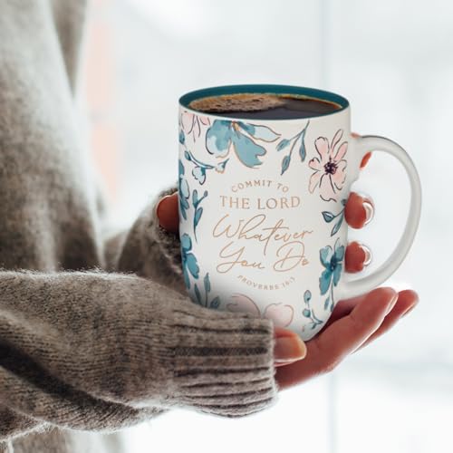 Image of Christian Art Gifts Large Ceramic Coffee & Tea Scripture Mug for Women
