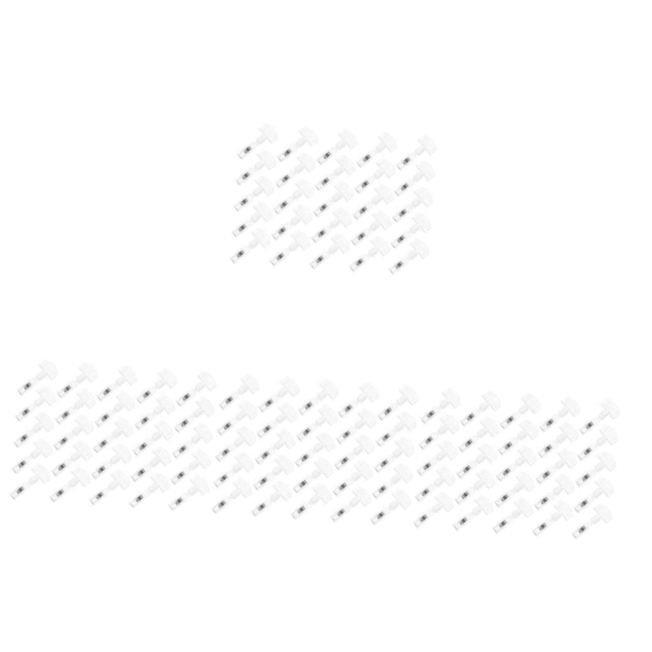 ARTIBETTER 100 Stck. Preisschildhalter Clip Set Transparente Werbeclips für Etiketten Preisschilder und Anzeigen Geschäften Supermärkten und