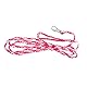 Pssopp Kleintiere Leine - Haustier Ratte Maus Hamster Harness Verstellbar Outdoor Leine für Walking Training - Bunny Frettchen Kleintier (Pink Rosarot)