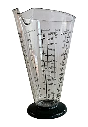 Meßbecher 0,5l, konisch mit Fuß