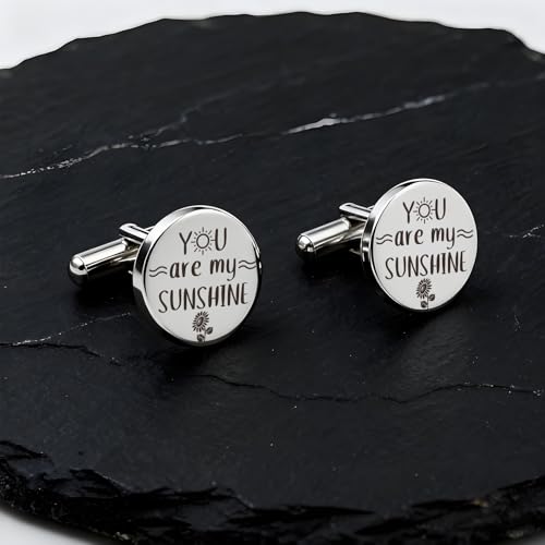 Mancuernillas de acero inoxidable para hombre miniatura 7