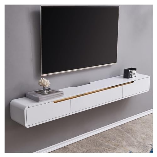 Support TV flottant avec rangement invisible pour épurer votre mur