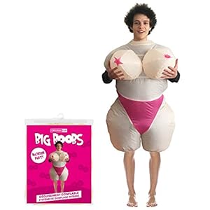 Disfraz Hinchable De Pechos Grandes | Traje Peculiar Tamaño Adulto | Poliéster Cómodo | Resistente | Sistema de inflación Incluido | OriginalCup®