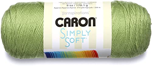 Image of Caron Simply Soft Pistachio Yarn - 3 Pack of 170g /6oz - Acrylic - 4 Medium (Worsted) - 315 Yards - Knitting /Crochet