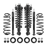 Front Air Suspension to Passive Quick Complete Struts Assembly & Rear Shocks with Coil Springs Conversion Kit Replacement for 2003-2011 Lincoln Town Car (Set of 4)