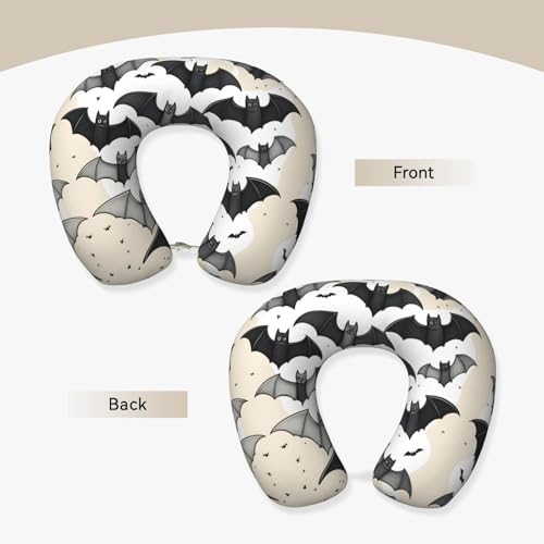 Almohada de cuello de espuma viscoelástica negra miniatura 3
