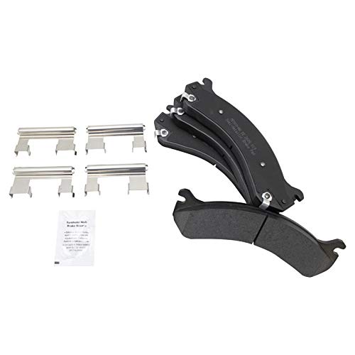 Image of TRQ Performance Rear Brake Pad & Rotor Kit Compatible with 2001-2010 Chevrolet 2001-2010 GMC