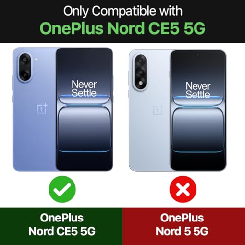 Image of WOW IMAGINE Shock Proof Back Case Mobile Cover for 1+ Oneplus Nord CE 5 5G | Back Cover Case (Tough Armor | Hybrid PC + TPU | Ring Holder & in-Built Kickstand | Black)