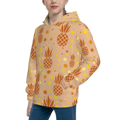 Pineapples Kid Hoodies Boys Sweatshirts Girls Pullover with Pocket2