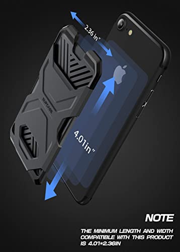 Supcase Adhesive Slim Wallet,(2-Pack) Ultra Thin Stick-On Silicone Credit Card Holder Sticker Adhesive Cell Phone Wallet Compatible For Most Smartphones（Not Fit Mobile Phones With Curved Back）(Black) #TOP3