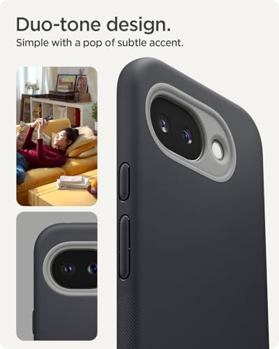 Image of Spigen for Google Pixel 10a (2026) Case, Nano Pop MagFit MagFit, Enhanced Grip, Pixelsnap Ready (TPU+Poly Carbonate) - Black Sesame