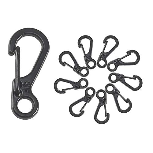  KINDPMA 10PCS Mini Mousqueton Porte Clé Capaci...