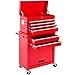 TecTake Chariot d'atelier servante à outils | caisse à outils amovible | -diverses couleurs au choix- (Rouge | Nr. 402802)