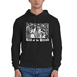 Nate Diaz Hoodie Man'S Big And Tall Casual Fashion Pullover Drawstring Sweatshirts Black