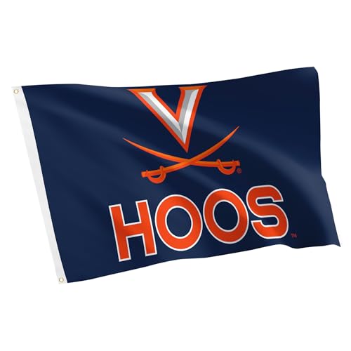 Desert Cactus University of Virginia Flag - 3 x 5 Feet Cavaliers UVA Wahoos Banner, Indoor/Outdoor Durable Fabric Display (Style G1)