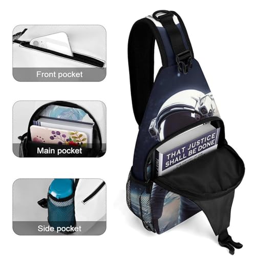 Mochila tipo sling para deporte y viaje unisex miniatura 4