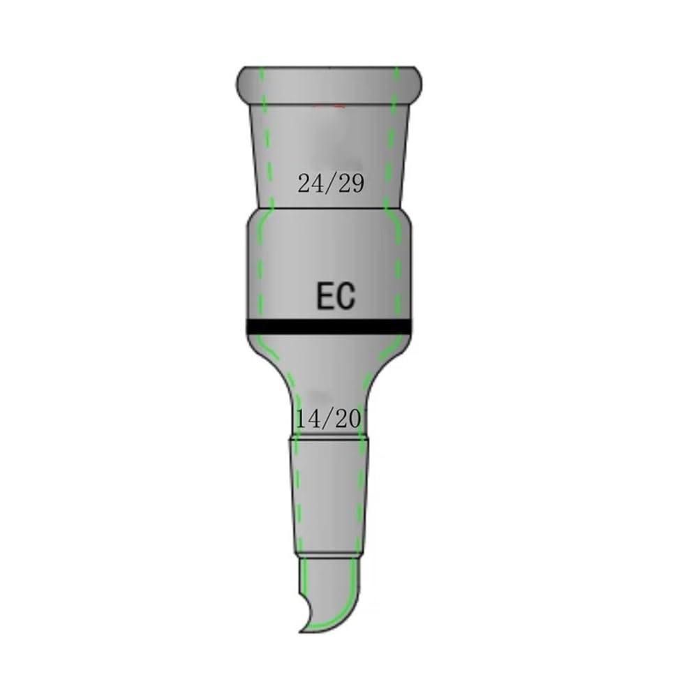 Attrezzature e forniture di laboratorio Adattatore rotante con EC (G1) Tavola di sabbia in vetro borosilicato N12