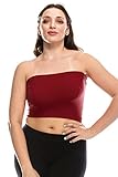 Kurve Plus Size The Excellent Stretchy Tube Top, UV Protective Fabric UPF 50+ (Made with Love in The...
