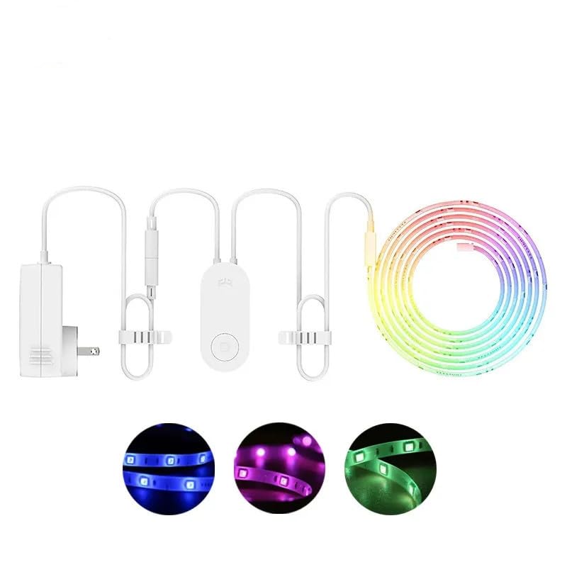 Yeelight Aurora Bande Lumineuse Intelligente 1S Plus LED RGB Télécommande WiFi Colorée avec Assistant APP Homekit pour maison intelligente Mihome