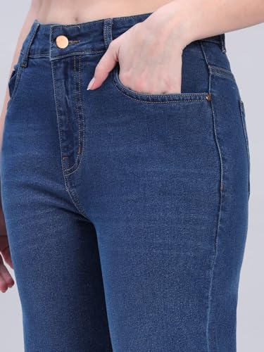 Image of Fashionfibre Women's High-Rise Straight Fit Stretchable Jeans