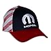 Blue Mopar Racing Hat for Men - Stars and Stripes Patriotic Adjustable Automotive Baseball Cap