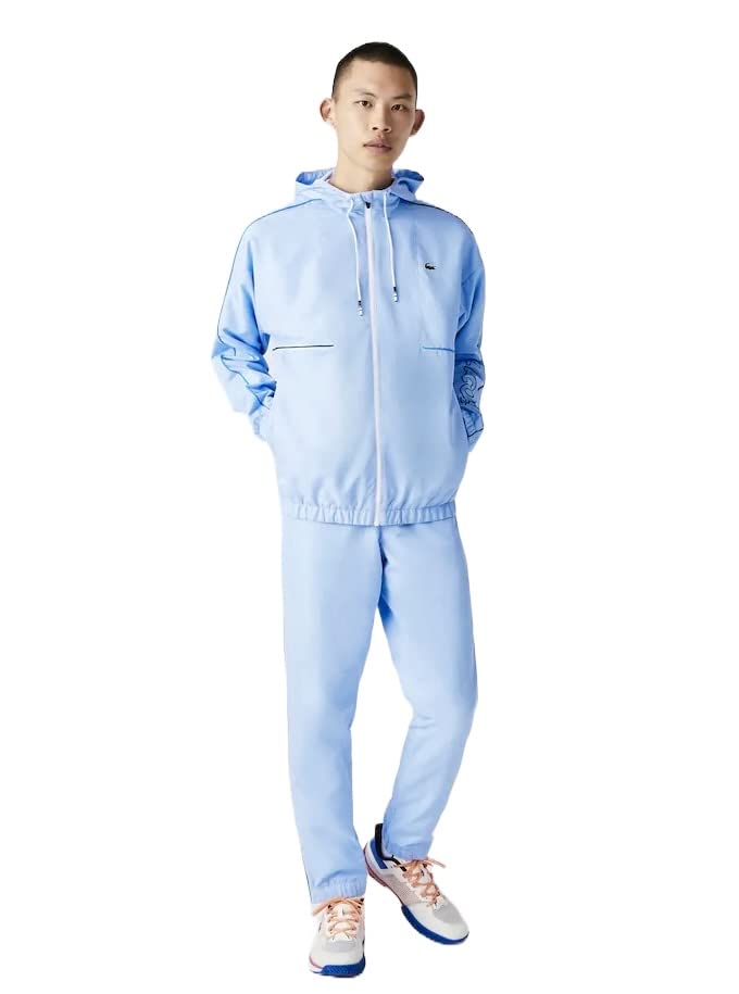 Lacoste Men’s SPORT Crocodile Print Tracksuit, Baby Blue Evolutionwear