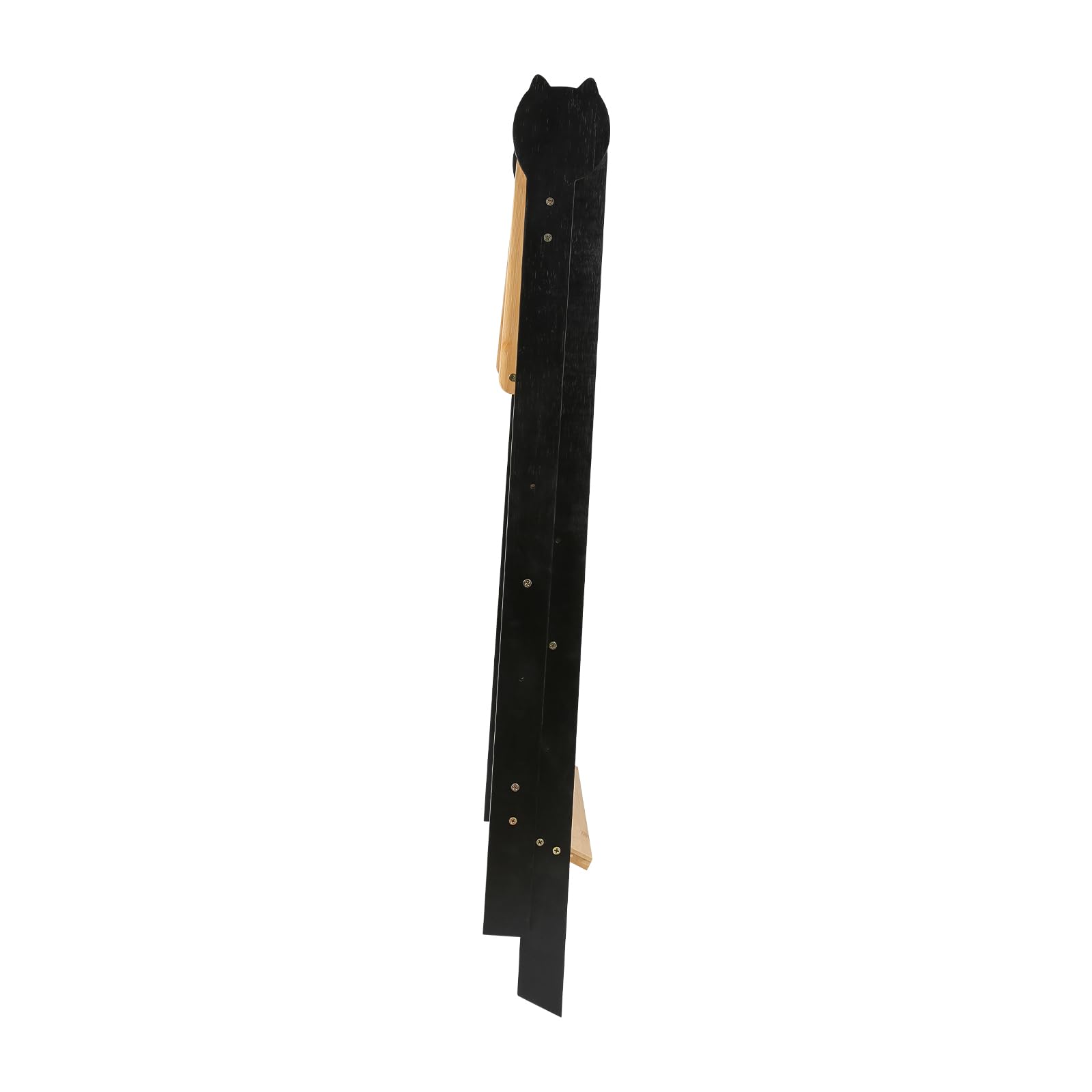 Tour d Observation Enfant, Tour Montessorienne d'apprentissage Pliable Multi-usages Tour d'apprentissage en Bois Naturel de Bouleau, Pliable, Sécurité-88 * 45 * 45 cm-café Noir