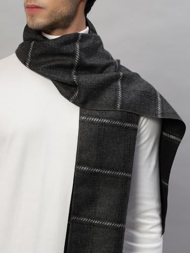 Image of Ravaiyaa - Attitude is everything Men's Reversible Stripe Pattern Winter Wool Scarf, Muffler 72 inchx12 inch Inch