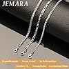 JEMARA 3PCS Silver Chains for Men Women Silver Chain Necklace for Men 316L Stainless Steel Cuban Link Chain/Figaro Chain Sets Mens Jewelry Gifts(18/20/22 inches #5