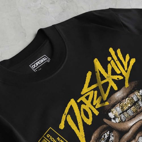 Image of DopeSkill Graphic Tee Streetwear Hip Hop Hypebeast Unisex T-Shirt Sneaker Colour Matching Shirts Rapper Mouth