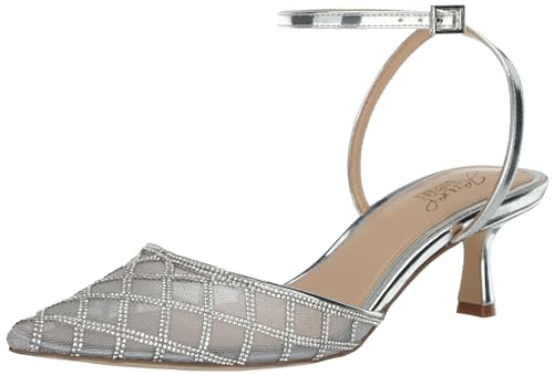 Jewel Badgley Mischka Yesenia Mesh Panel Kitten Heel