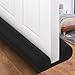 Door Draft Blocker 32 Inches Door Sweep for Interior Doors Wind Blocker Door Bottom Seal Weather Stripping Black Door Draft Stoppers for Bottom of Door 32 Inch Block Cold Air Noise Smoke Stopper