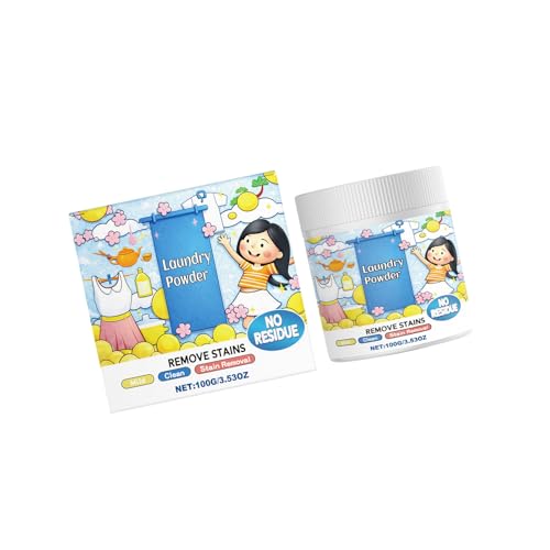 Effective Laundry Powder for Color Protections and Rough Stain Removal Gentle on Fabrics Clothes Detergent 3.5OZ Warm Water Dete