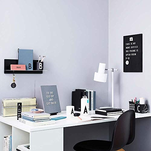 Tableau à lettres avec fonctions multiples et grand format A3 noir mural