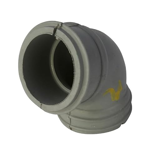 Masterpart Grey Dishwasher Motor Pump Connecting Hose Elbow Bend To Fit Hoover, Candy, Midea Dishwashers 41015227, 91620008