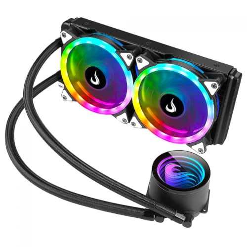 Water Cooler Rise Mode Black 240mm ARGB, AMD/Intel, Preto - RM-WC...