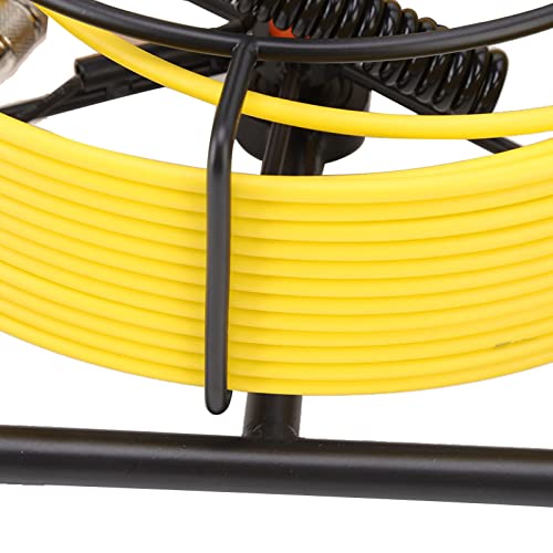 ZJchao 9in True Color LCD Pipe Endoscope, 1080P 6.5mm Pipeline Inspection Camera with Adjustable 8LED Lights for Industrial Building HVAC Drain Pipe Detection (US Plug 30M)