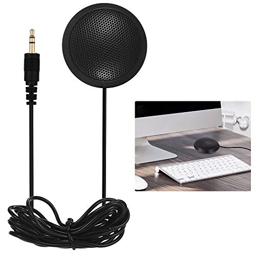 Microfone de mesa omnidirecional com entrada de 3,5 mm para computador de mesa Caneta gravadora micr