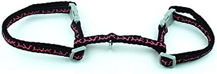 SMALLLEE_LUCKY_STORE Cat Harness Collar Giraffe Small Dog Kitten Halter Harnesses Pet Walking Vest Lead Adjustable Black - Image 4