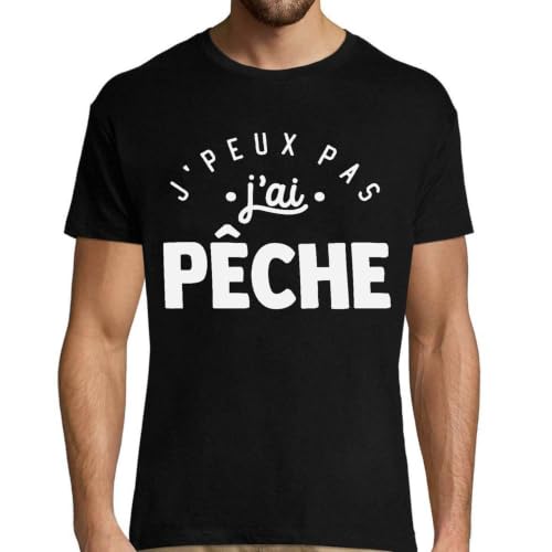 T-shirt homme J'peux pas j'ai pêche fini les pannes d'idées de cadeaux rigolos pour homme