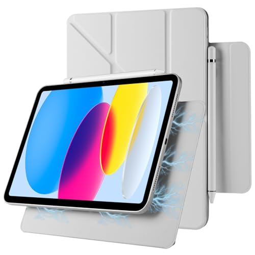 Smart case iPad 10 aimantée avec mise en veille auto et fente stylet intégrée