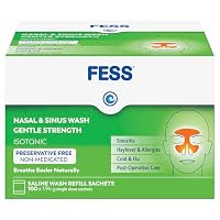 Fess Sinu-Cleanse Gentle Strength Nasal and Sinus Wash Refills 100 Sachets
