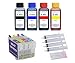 Produktbild Wiederbefüllbare Tintenpatronen 603 XL + 4 x 100 ml Nachfülltinte kompatibel mit Epson Workforce WF-2810, 2820, 2830, 2835, 2840, 2845, 2850, 2870