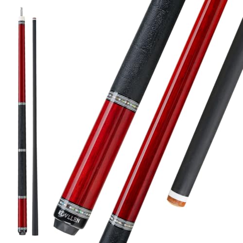 KONLLEN Carbon Fiber Pool Cue AXA Series Handmade Inlay Cues Stick for Tournament-Level Competitions Low Deflection Pool Stick for Professional Players (Accurate, Stable, Easy to Control)